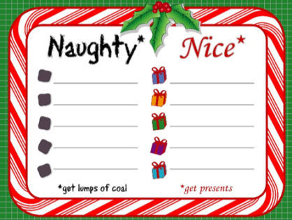 Santa’s List: Naughty or Nice?